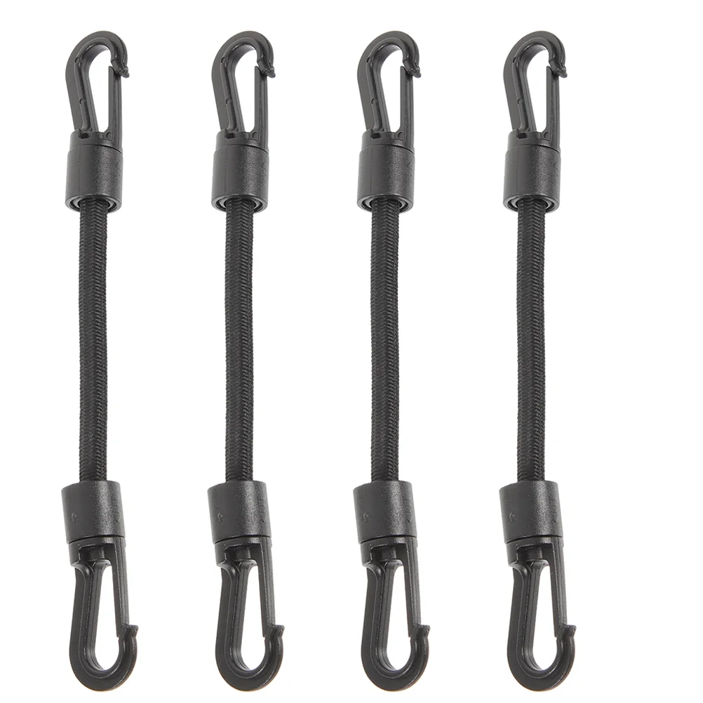 4 Pcs Kayak Elastic String Bands Hook Outdoor Accessory Buckle Strap Multi-function Rope Cord with Adjustable