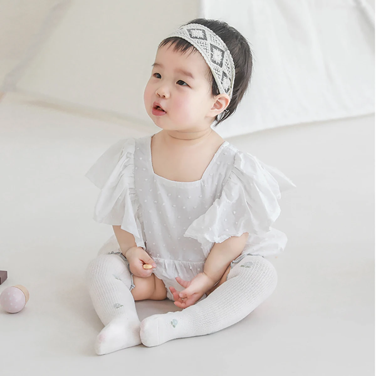 Cute Toddler Kids Stringy Selvedge Long Socks Newborn Baby Prewalker Floral Stocking For Kids Girls Infant Boys Soft Sock 0-3Y