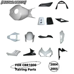 2004 2005 부품용 100% 인젝션 페어링 키트, 화이트 ABS 페어링, CBR1000RR CBR 1000 RR 04 05 CBR1000