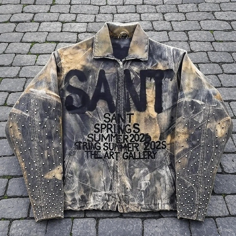 Chaqueta de camuflaje clásica Vintage, abrigos Y2K para hombres y mujeres, chaqueta de gran tamaño con Bordado de letras Harajuku Hip Hop, ropa de calle informal