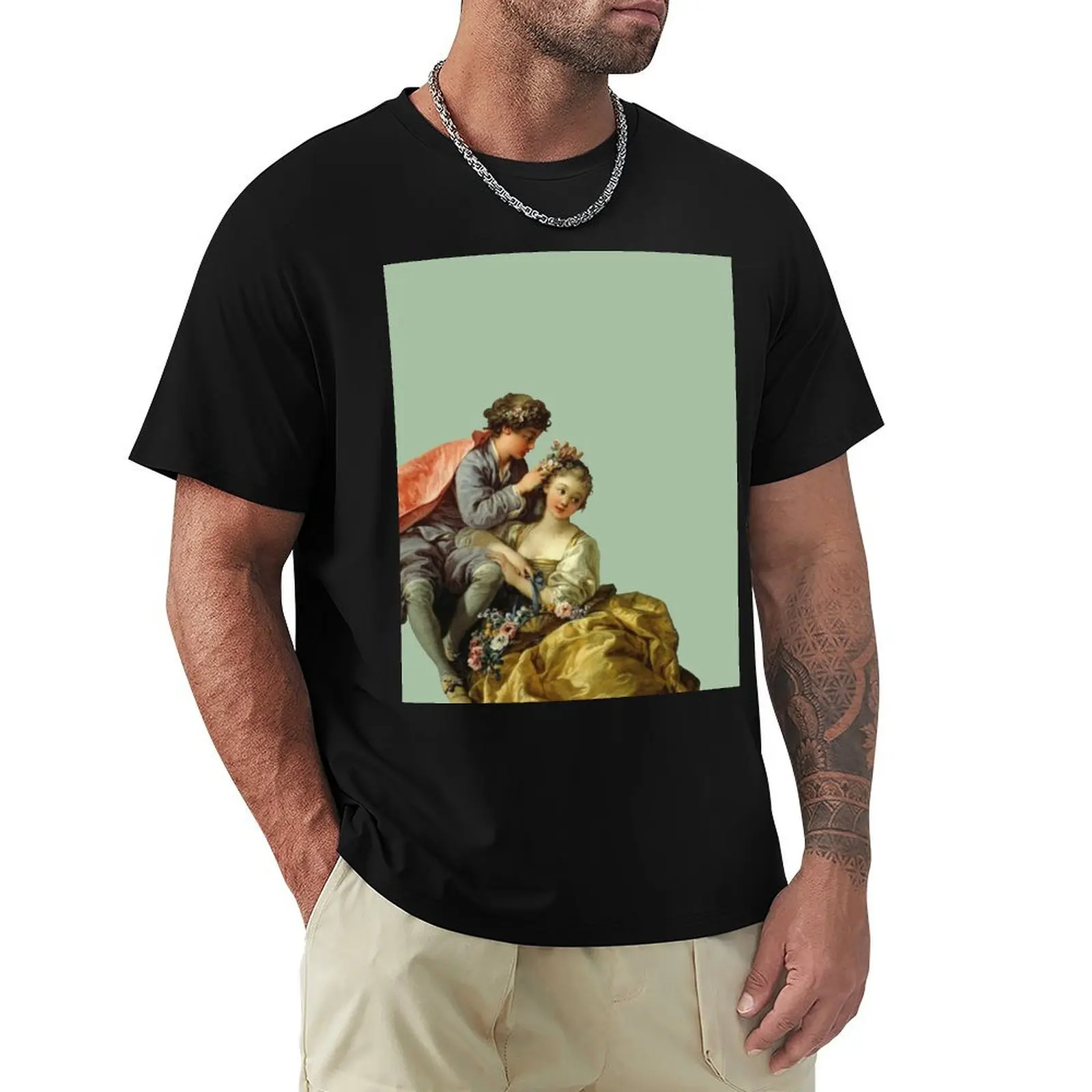 

Rococo Cuties 2 T-Shirt boys animal print vintage graphic tee designer shirts anime shirts men