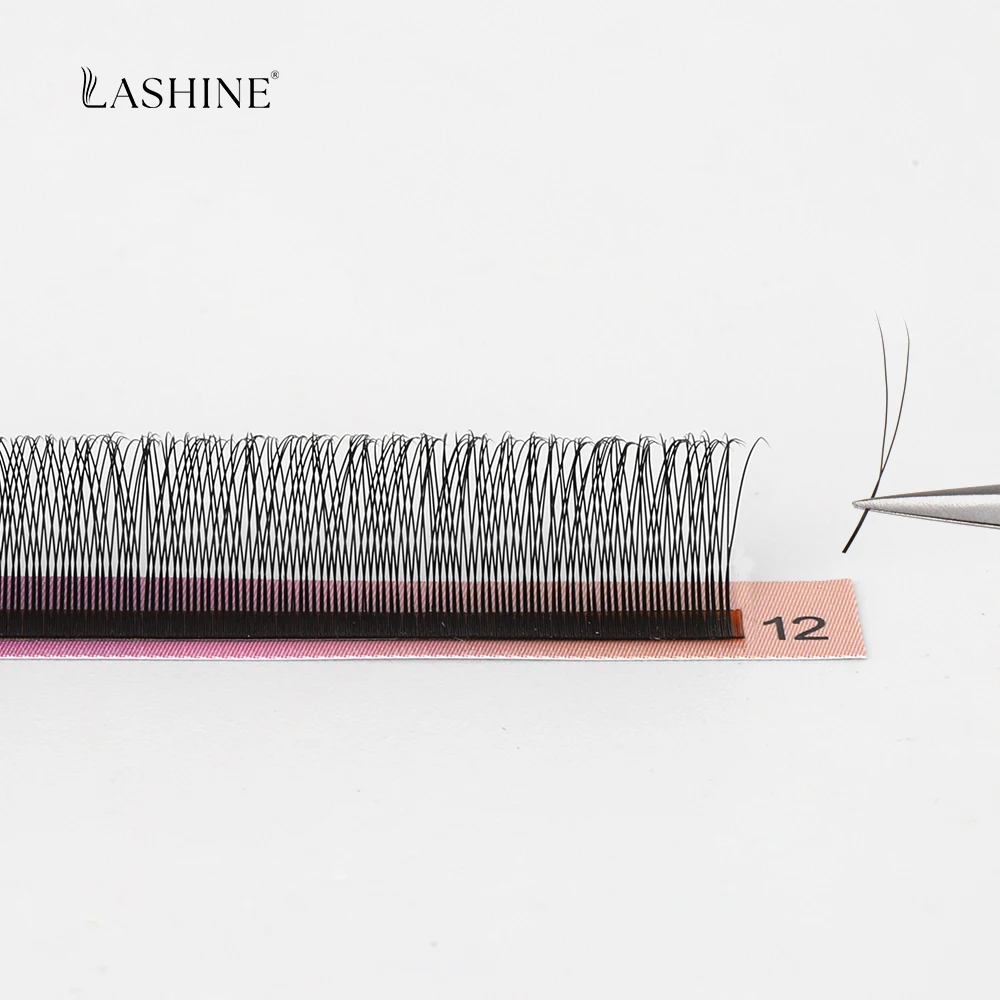 LASHINE 3 حالة طرف واحد 2D Y رمش تمديد YY جلدة مسبقة الصنع Y-شكل المشجعين مسبقة الصنع لينة ضوء رمش طبيعي ماكياج