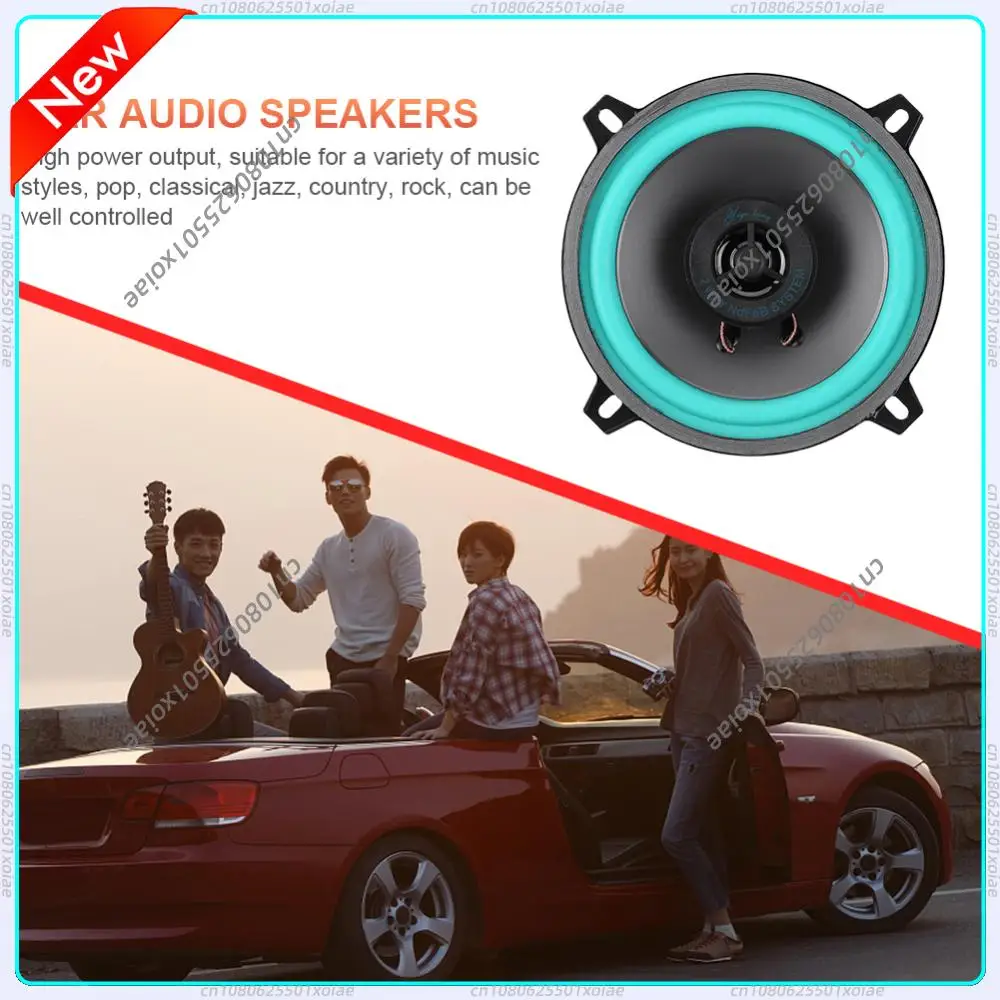 4/5/6.5 Inch Universal Car Speaker 100W/160W HiFi Coaxial Subwoofer 12V Car Audio Music Stereo Sensitivity 92dB Car Audio Horn
