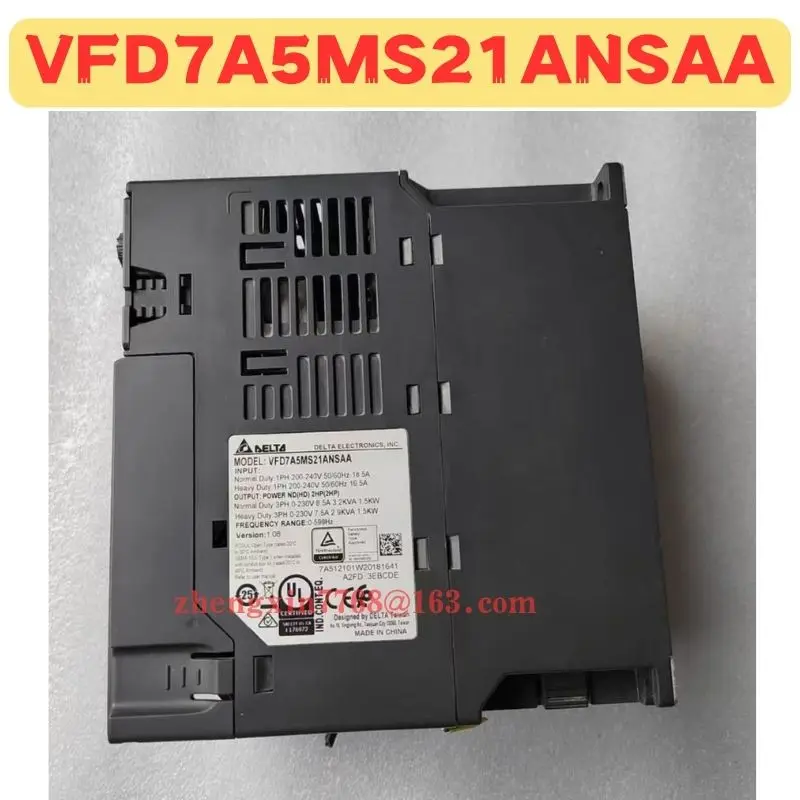 High-quality Goods Used Frequency Converter VFD7A5MS21ANSAA Normal Function Tested OK