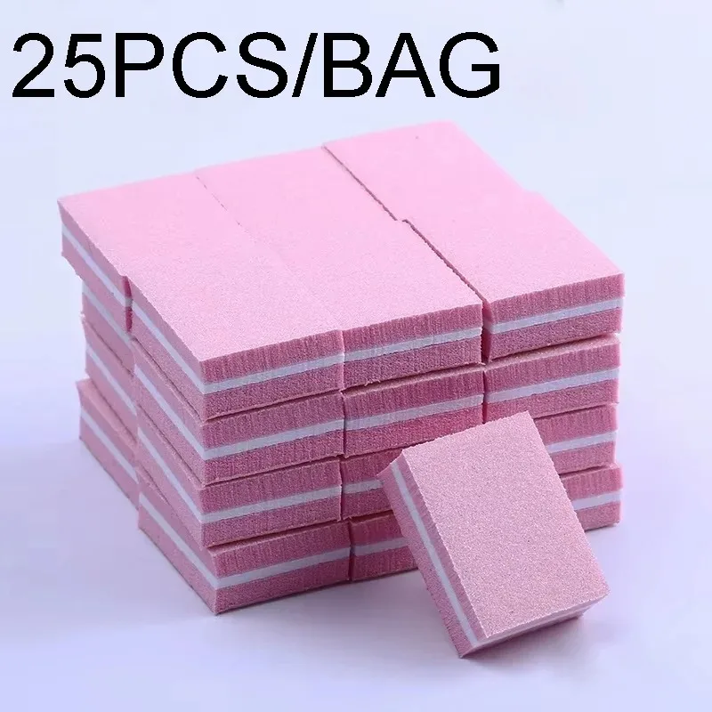 

100/180,kit 10-100pcs Sandpaper Blocks Sponge Washable High Plastic Nail Files Polishing Double Sided Colored