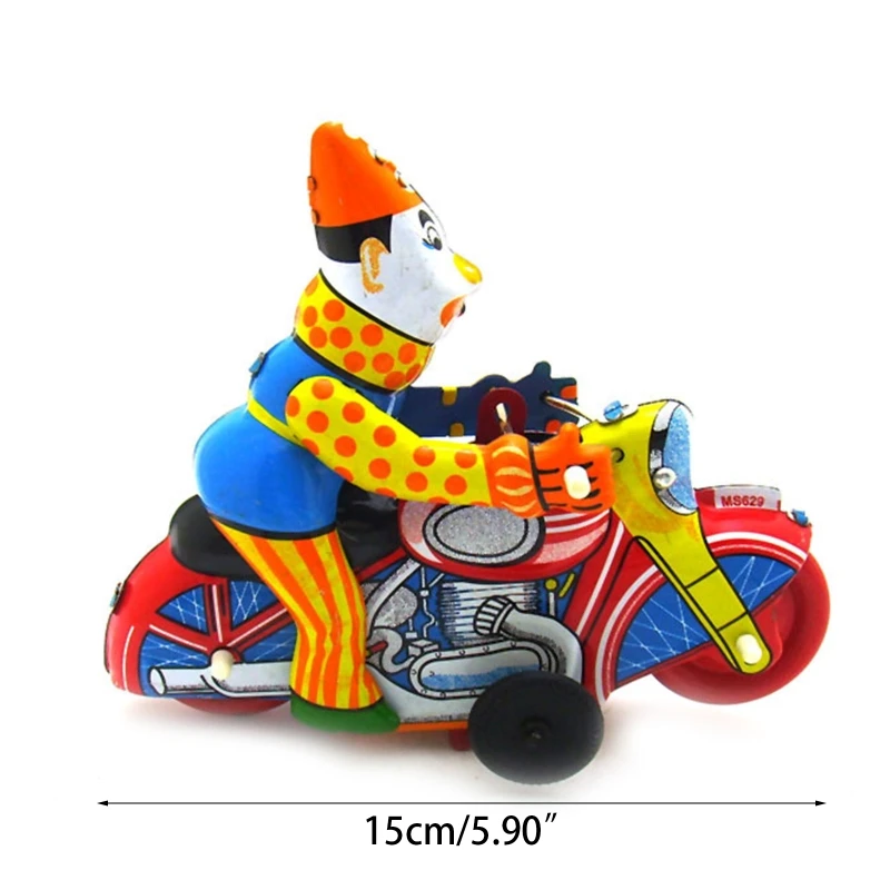 Iron Pull Back Motorbike Tin Toy Baby Kids Educational Gifts