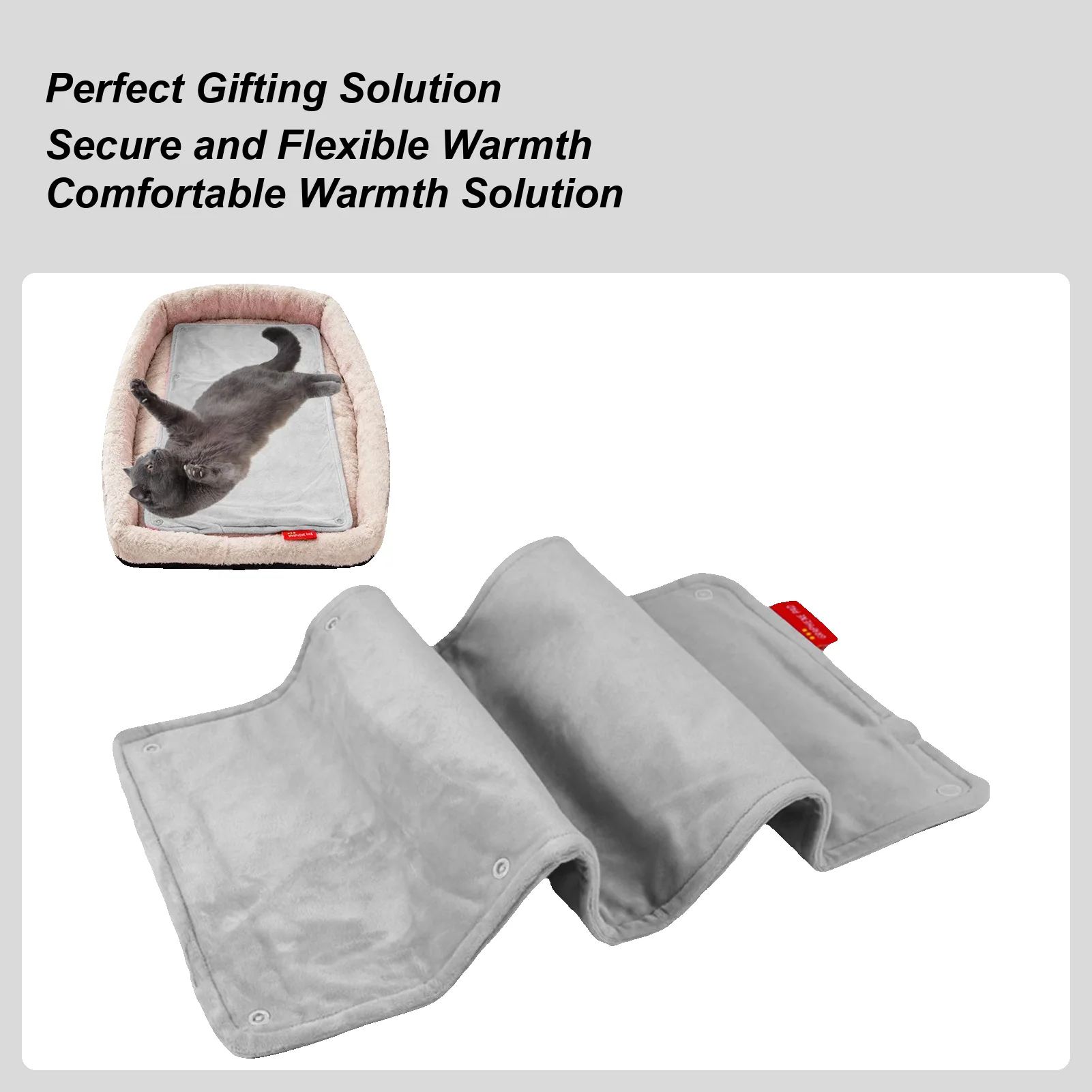 

Cat Heating Pad USB-Powered Adjustable Thermal Outdoor Pet Heating Pad Warming Mat for Kitten Puppy Mom Dad Winter Cold Weather