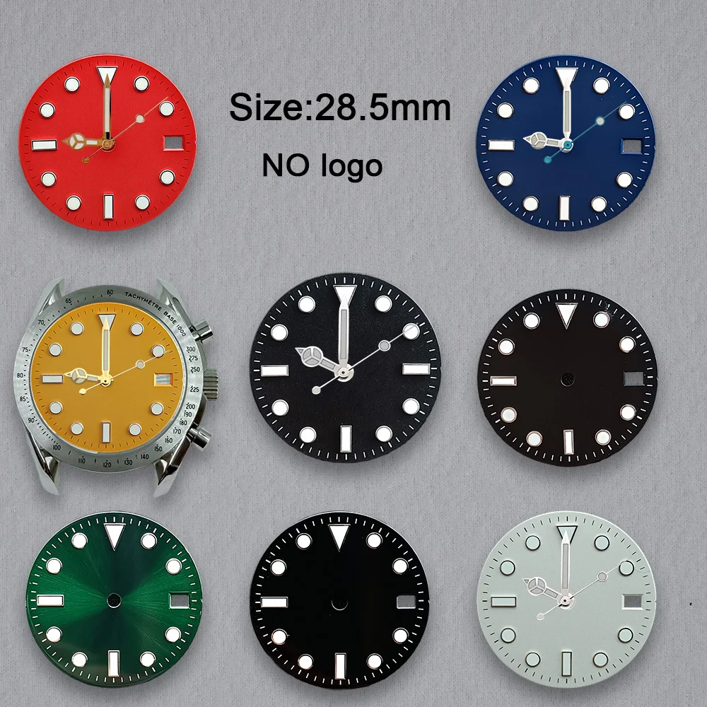 28.5mm No Logo Watch Blank Dial For NH35 Movement Custom Logo Watch Dials Hands Watch Modification Accessories