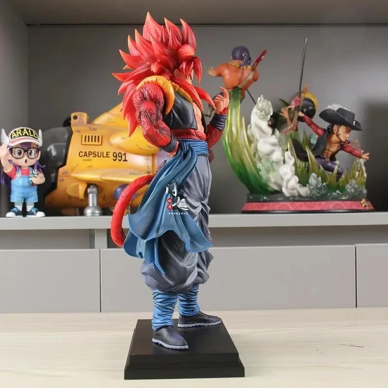 34 cm Dbz Ssj4 Gogeta Action Figure - Anime Dragon Ball Z Super Saiyan 4 Figurine da collezione Gk Statua Bambola Ornamenti Giocattolo