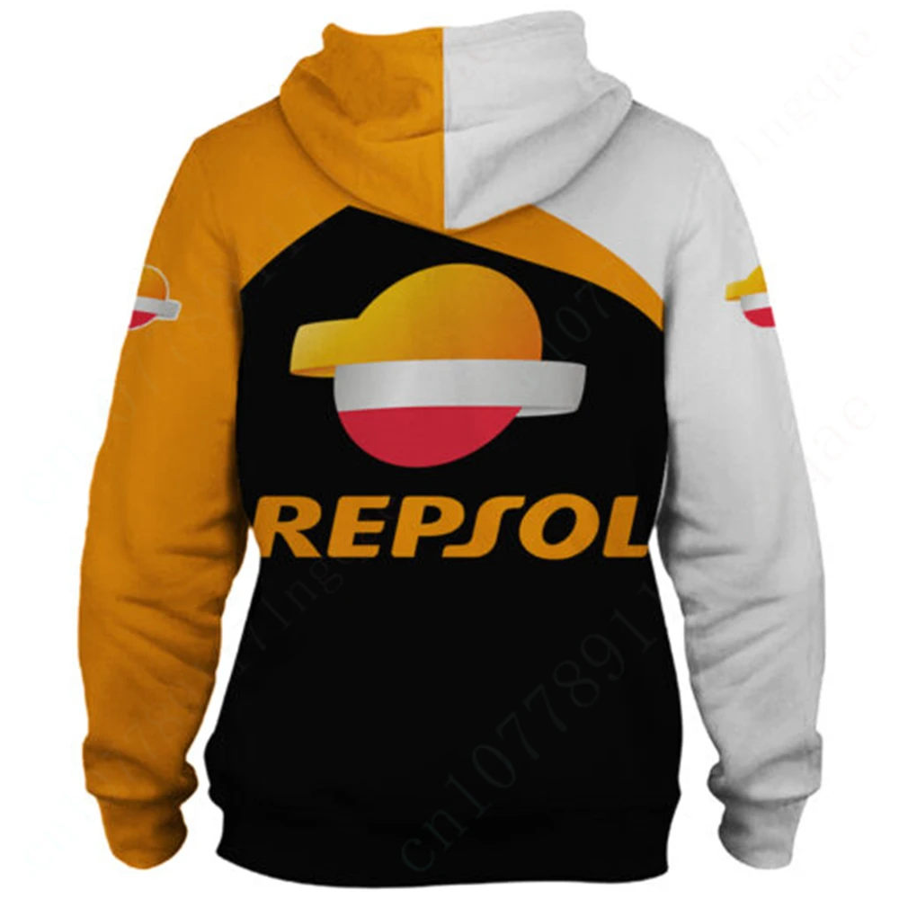 Repsol-Sweats à capuche zippés Anime pour hommes et femmes, sweat-shirt imprimé 3D décontracté, haut pull essentiel, sweats à capuche Harajuku, vêtements unisexes