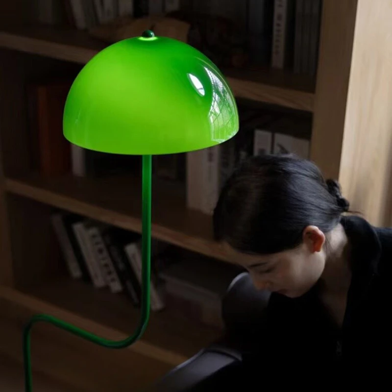 Jade bean sprout floor lamp/table lamp with adjustable sofa, study, bedside standing lamp