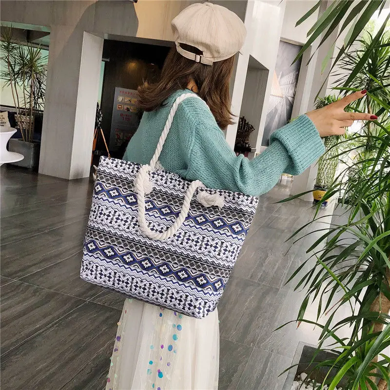 Ladies Shoulder Bags Mommy Bags Canvas Tote Bag Travel Boho Tote Bags Fashion Women Bags bolsos de mujer handbag sac cabas