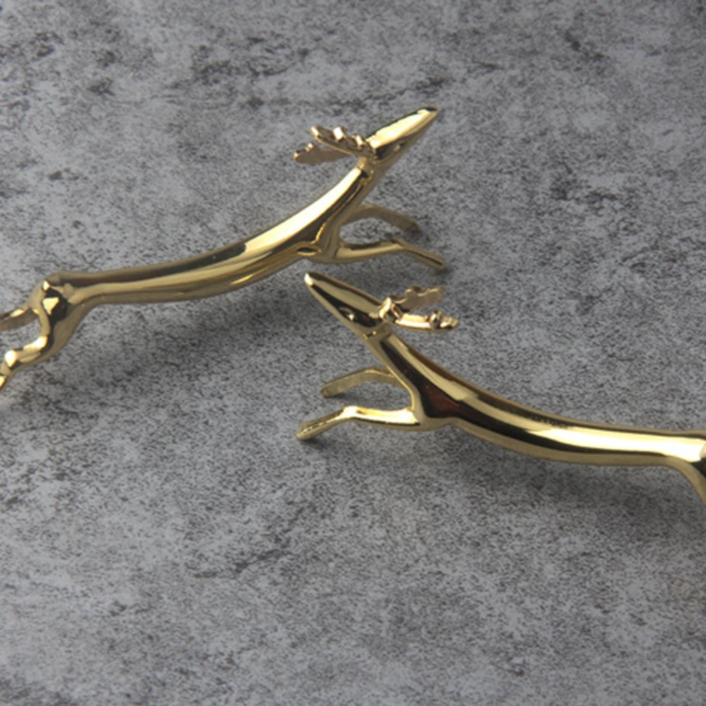 

Fawn Shaped Chopsticks Rack Holder Creative Chopstick Rest Spoon Fork Holder Chopstick Stand for Home Hotel(Golden)