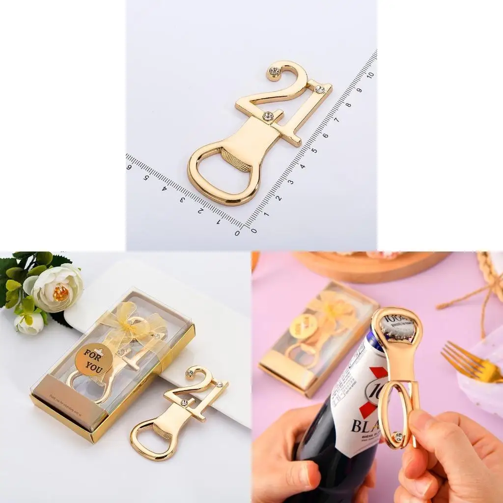 F19B Number Bottle Opener Metal Lid Opener Essential Jar Opener for Parties