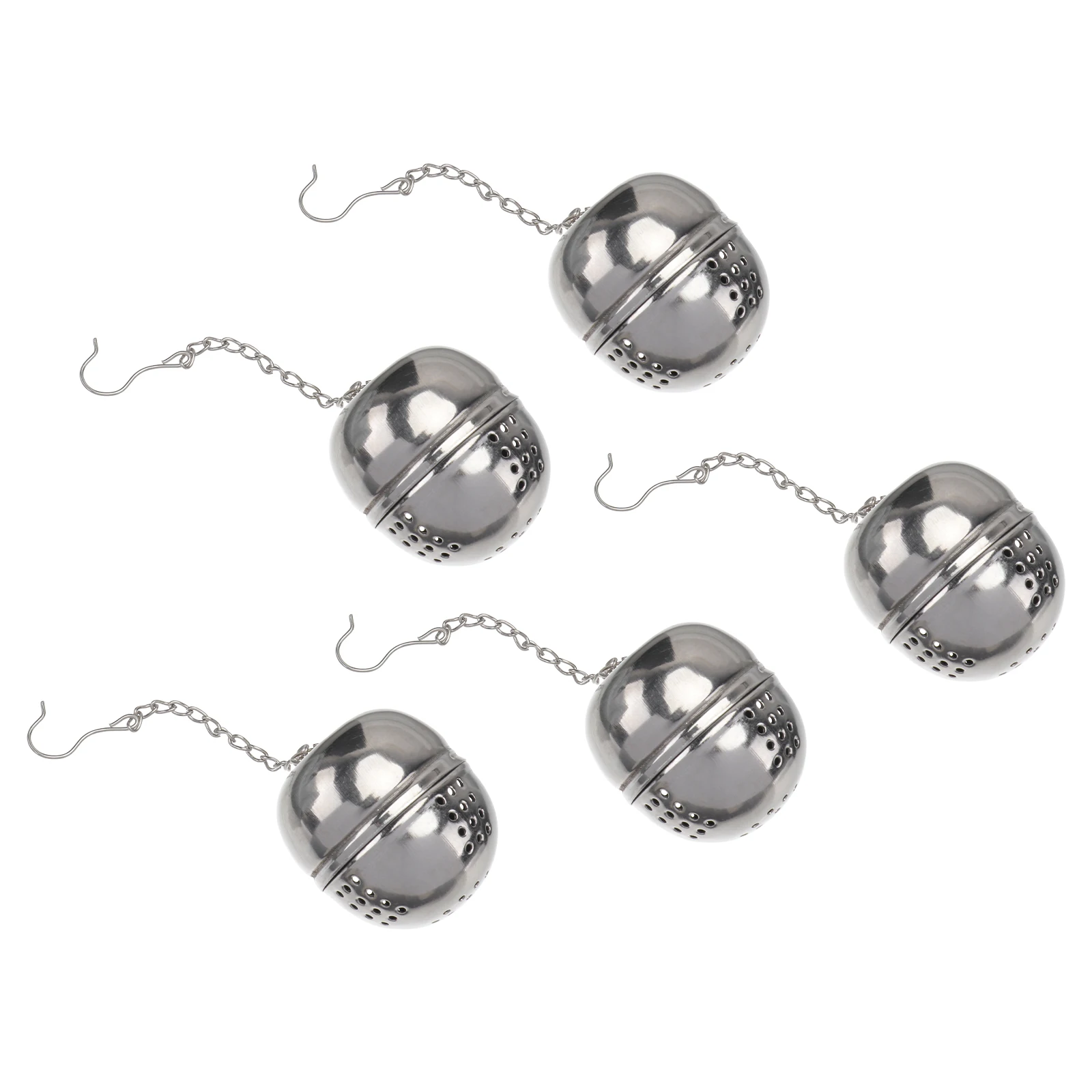 

5Pcs 304 Infuser Hot Pot Cone Seasoning Ball Filter Spice Strainer Stainless Steel Tea Filter Kitchen Tea Strainer Bar