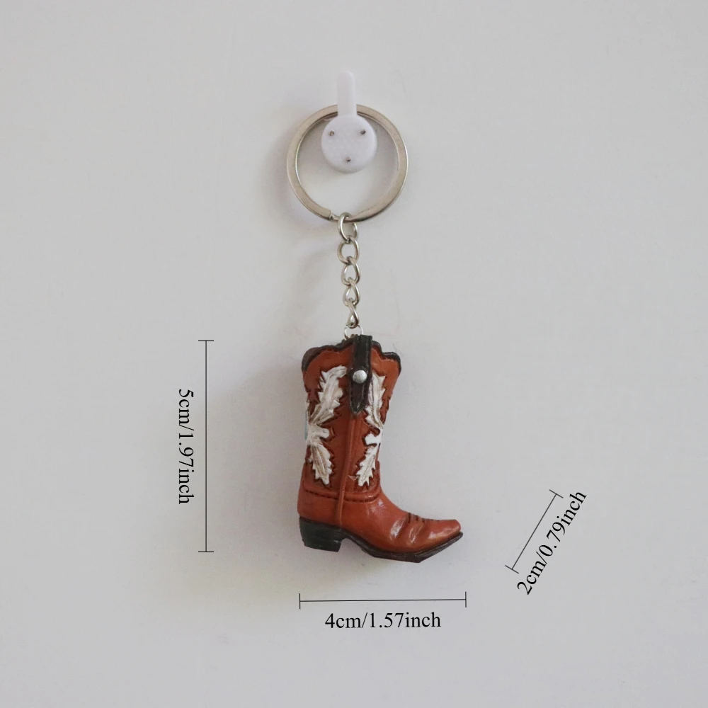 Amerikanische Spezial- und Themen-Heimdekoration 3D Mini-Cowboystiefel-Anhänger Wohnzimmer Wanddekoration Taschenzubehör Schlüsselanhänger – Detail 9