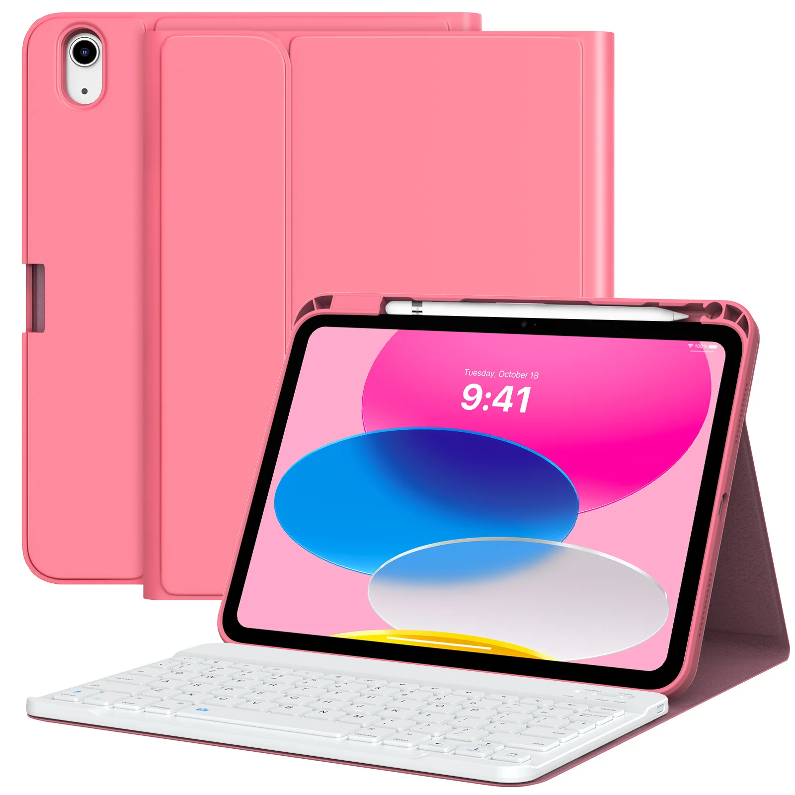 

MoKo Keyboard Case for iPad 10th Case with Keyboard,Multi-Angle Magnetic Stand Cover for iPad 10.9 Inch 2022,Wireless Bluetooth