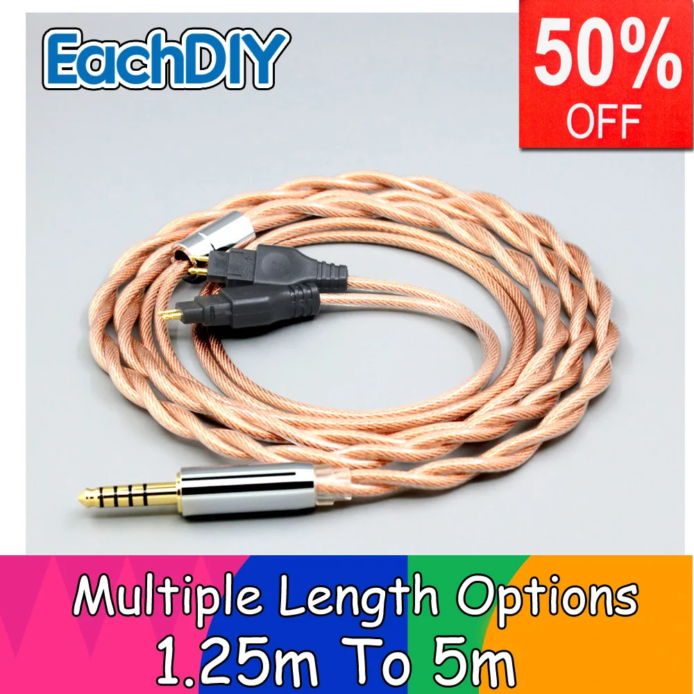 

756 core Shielding Type6 7n Litz OCC Earphone Cable For HD660S HD58x HD6xx Sennheiser HD580 HD600 HD650 HDxxx LN007972