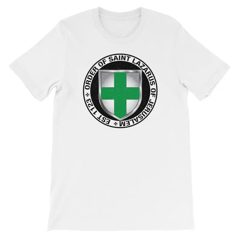 Order of Saint Lazarus Jerusalem Shield Short-Sleeve Unisex T-Shirt