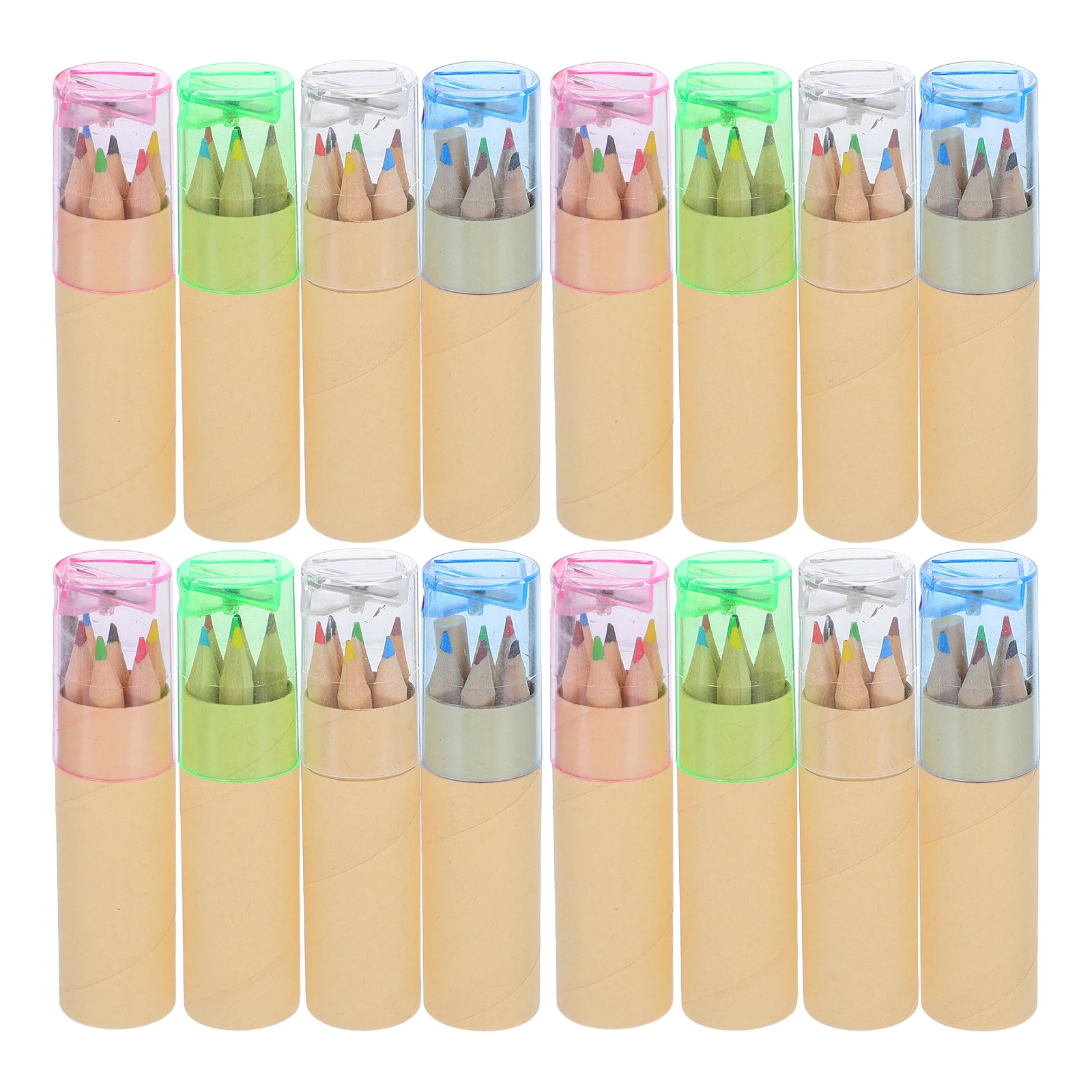 

32 Mini Colored Pencils Vibrant Colors Built-in Sharpener Portable Drawing Supplies Sketching Tools Crayon Storage Case
