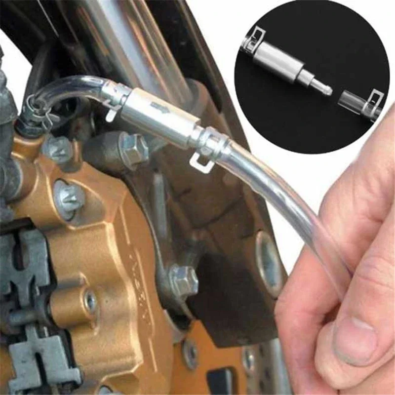 Car Clutch Brake Bleeder Hose Hydraulic Clutch One Way Valve Tube Bleeding Tool Replacement Adapter Kit Auto Accessories