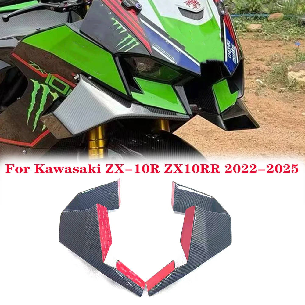 

Motorcycle Side Winglet Spoiler For Kawasaki ZX-10R ZX10R ZX 10R 2022-2025 Retrofit Aerodynamic Cowling Fairing Fixed Wing