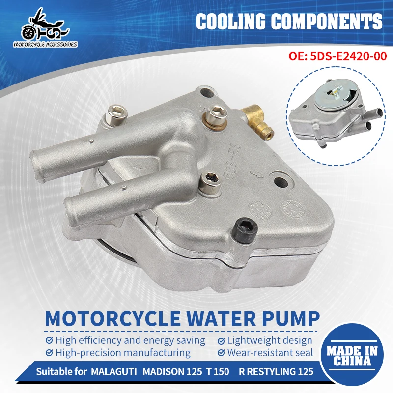 SJ 5DS-E2420-00 Motorcycle Accessories Water Pump Assembly Replacement Coolant Pump Repair For Malaguti MADISON 125 R 125 T 150