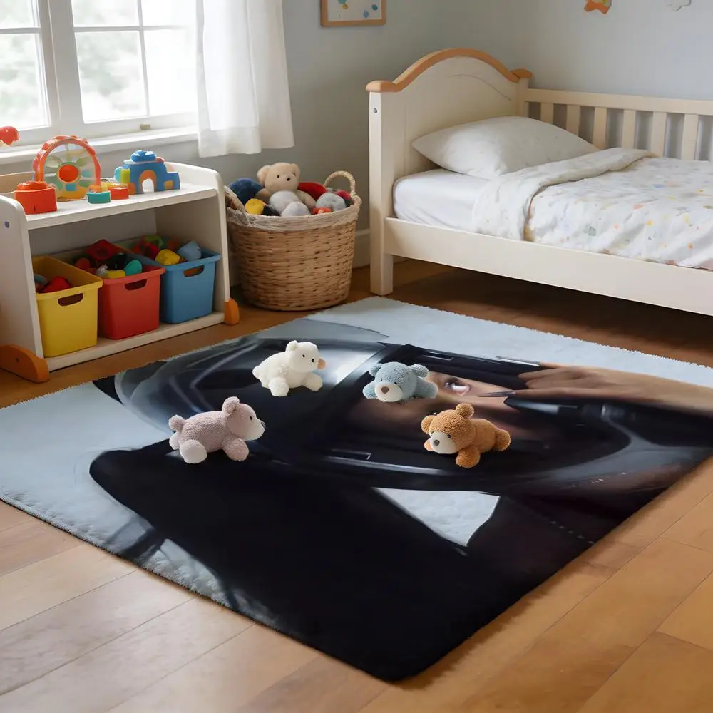 

Floor Mat Soft Flannel Rug Non-Slip Absorbent Mat for Bathroom Bedroom Home Decor Fashion L-Lukoil