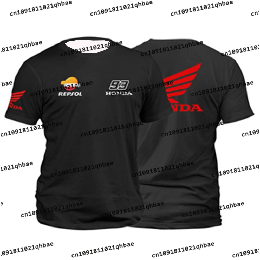 

Honda Classic No. 93 Marc Márquez Men Mesh Breathable Speed Drying Sports Shirt Motorcycle Racing Oversized Short Sleeve Tee