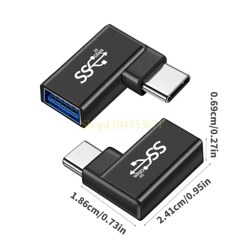 Best Seller USB C to USB Adapter 90 Degree Right Angles Adapter Fast plugs & Plays