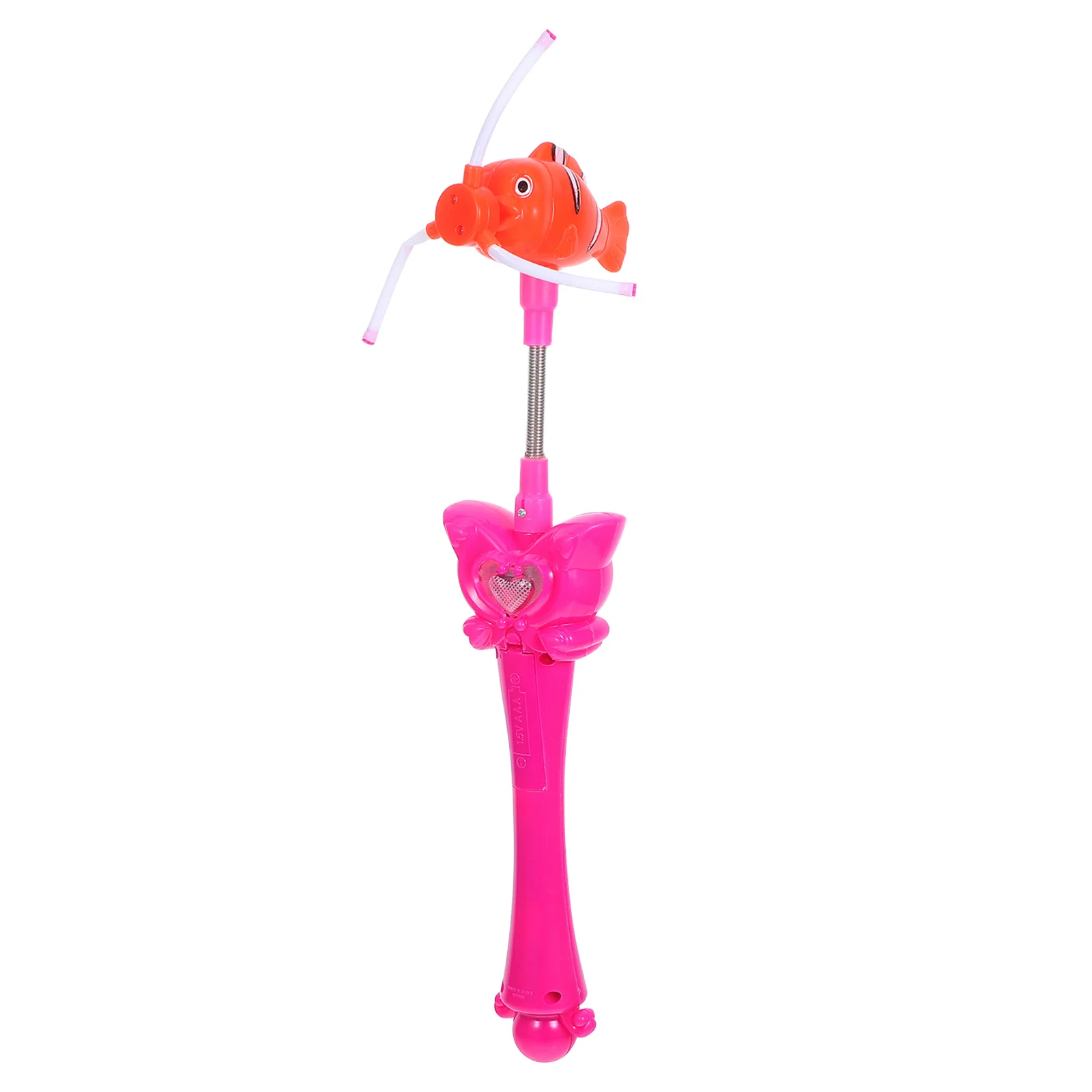 

Decorative Fish Head Windmill Flash Pinwheel Wind for Kids Birthday Party Concert Durable Plastic Leaves No