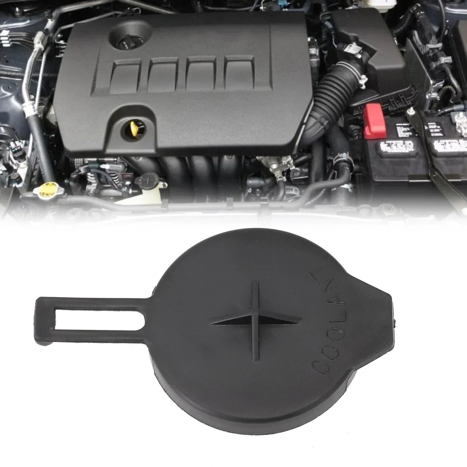 

Auto Coolant Overflow Reservoir Cap For Toyota For Corolla 2017-2019 Sedan 4-Door 1.8L Engine Radiator Tank Cover Accessories