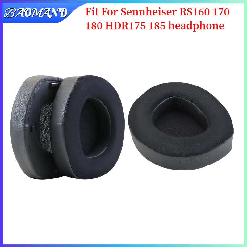 

BAOMAND For Sennheiser RS160 170 180 HDR175 185 Headset Headphones Leather Sleeve Earphone Earmuff Replacement Earpads