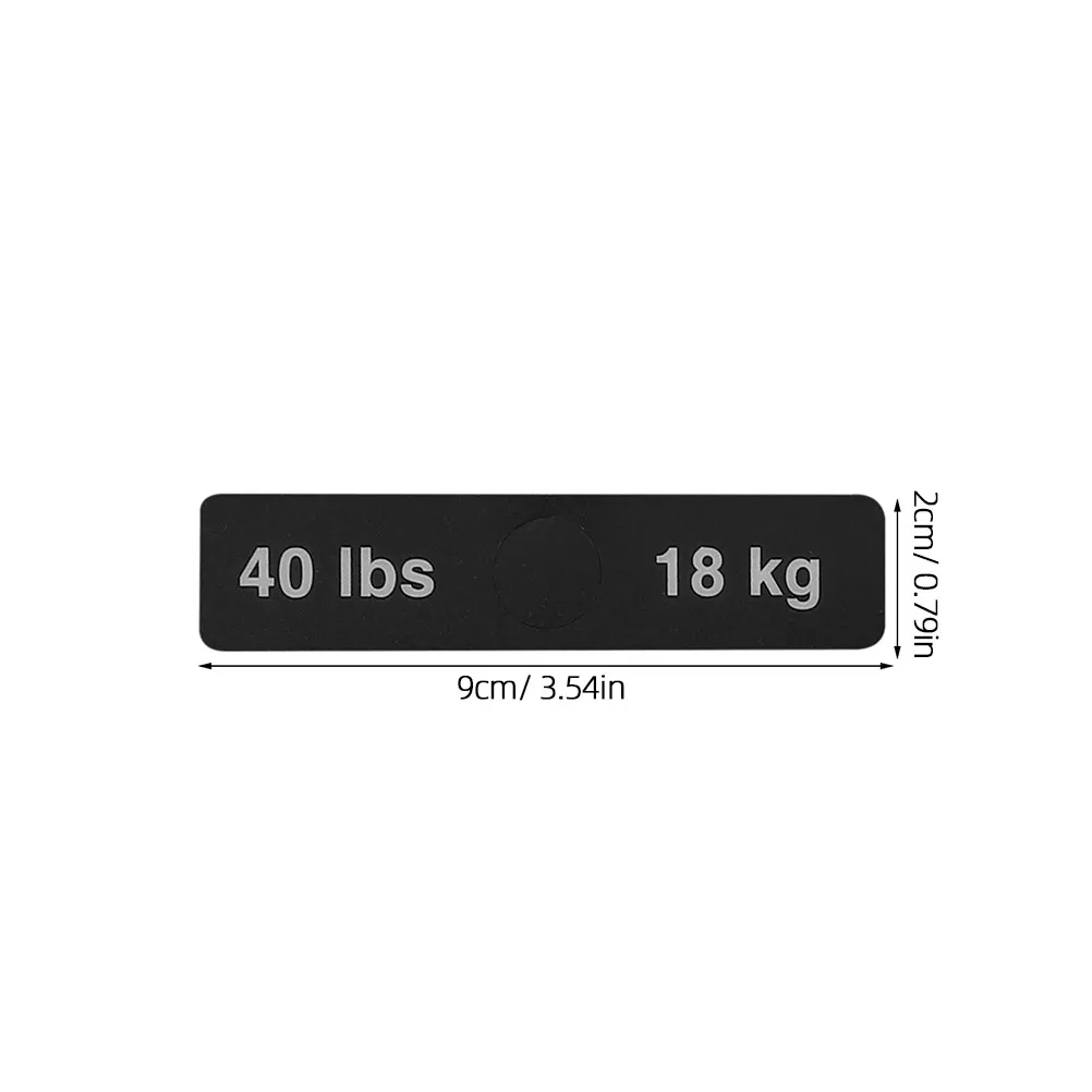 2Sheets Weight Block Sticker Labels High Adhesion Numbered Gym Equipment Labels for Quick Weight Selection Indoor Fitness