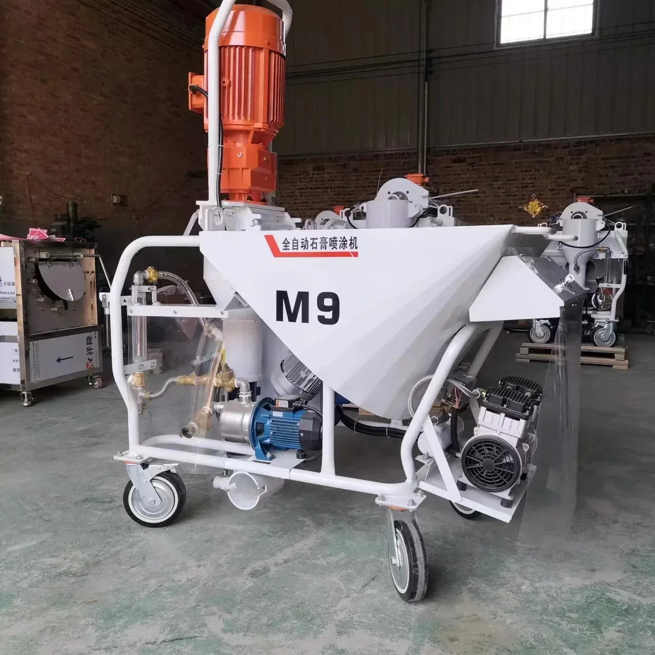 Interior Wall Spraying Cement Gypsum Plastering Pump Spray Full-automatic Gypsum Spraying Machine