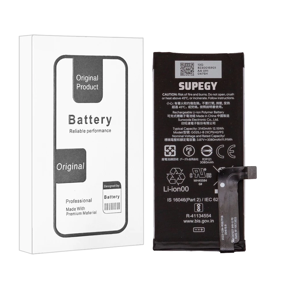 G025J B Battery For HTC Google Pixel 4A G025J-B Replacement Repair Part Mobile Phone Batteries Bateria