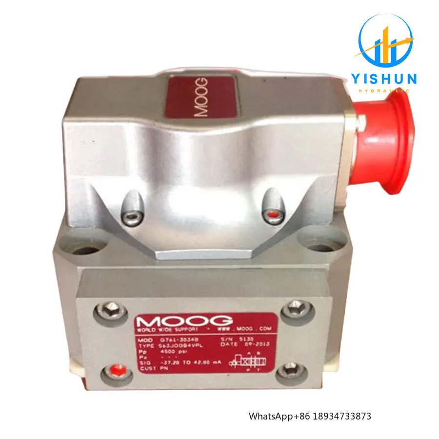 

Moog D633 Series Servo Valve G633-313B R16KO1M0NSM2 G761 G631 D662 D661 D634 D635 D633 moog Servo Valve