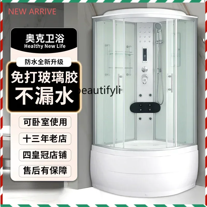 

SSShower room bathroom glass partition toilet dry and wet separation household bath room bathNew Good Luck
