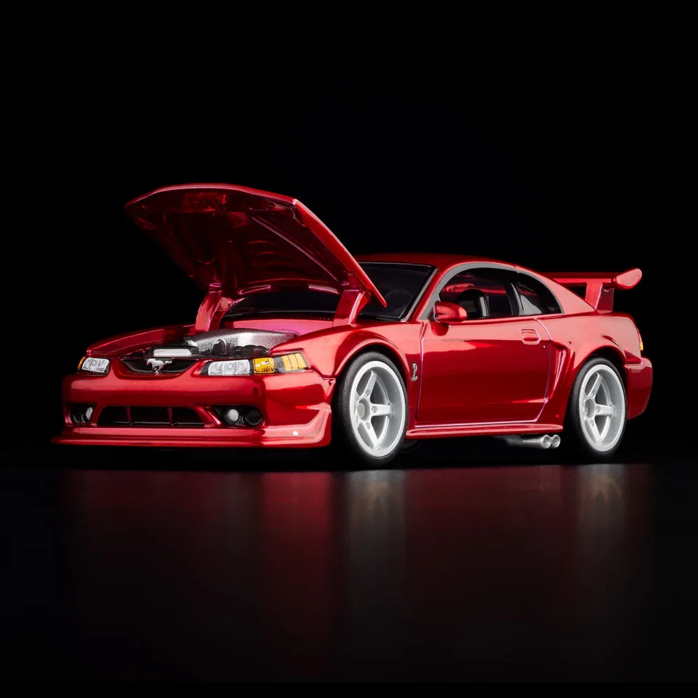 Original Hot Wheels RLC Red Line Club 1:64 2000 Ford Mustang SVT Cobra R American Muscle Car Diecast Vehicle Collectible model view 6