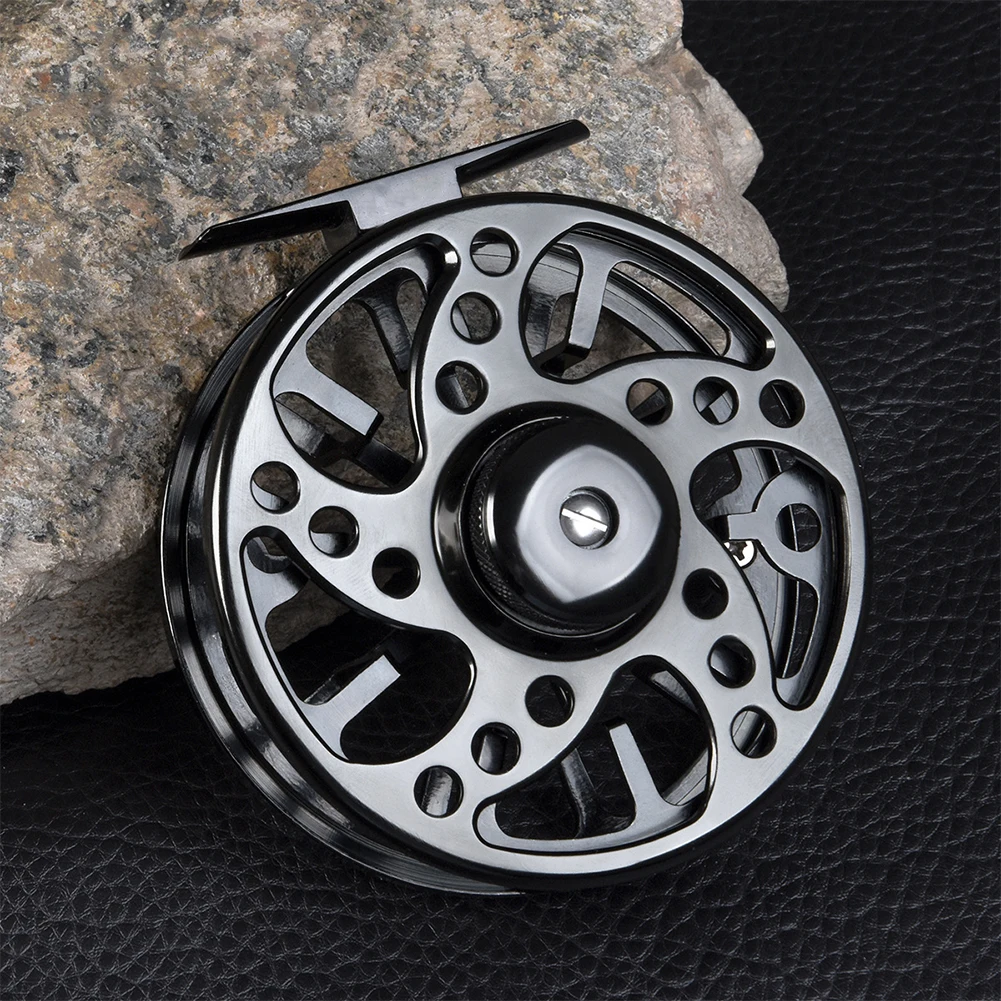 Fishing Reel, Fly Fishing Reel 2 + 1 Ball Bearing Fly Reel, Portable CNC Machined Aluminium Alloy AP75(3/4), AP85(5/6), AP95(7/8