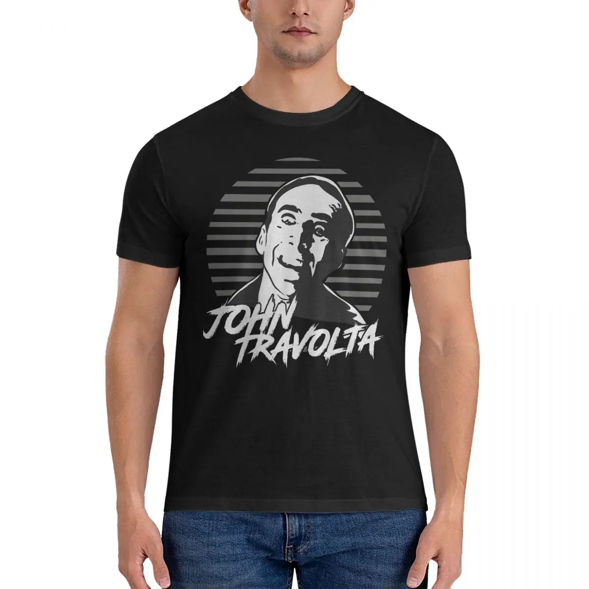 

Swift T-Shirts Men Nicolas Cage Vintage Cotton Tee Shirt Crew Neck Short Sleeve T Shirts Summer Clothing