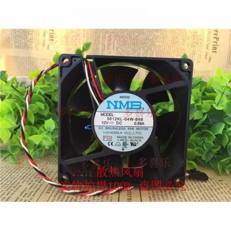 

ZMZM ДЛЯ MNB 3612KL-04W-B66 9038 DC 12 В 0,68 А 9 см 3-проводной бесшумный охлаждающий вентилятор