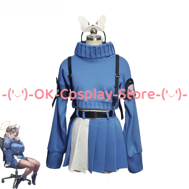 

Game Blue Archive KAZEKURA MOE Cosplay Costume Party Suit Top Skirts Full Set Halloween Uniform Anime Clothing Custom Made