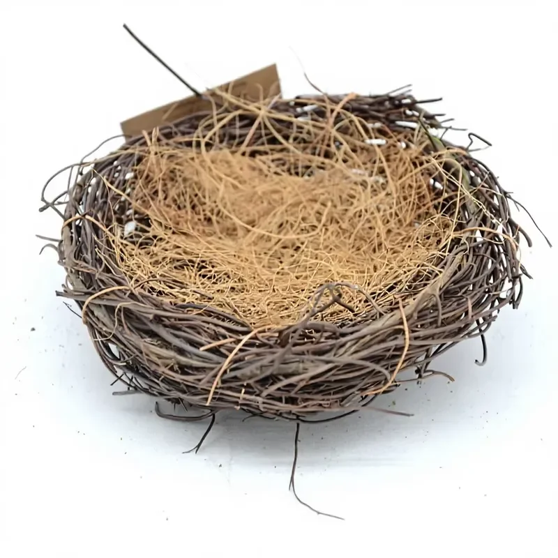 for  0125065 Artificial Tree Branch Bird Nest Miniature Round Wall Sticker Pendant  Easter Home Decoration