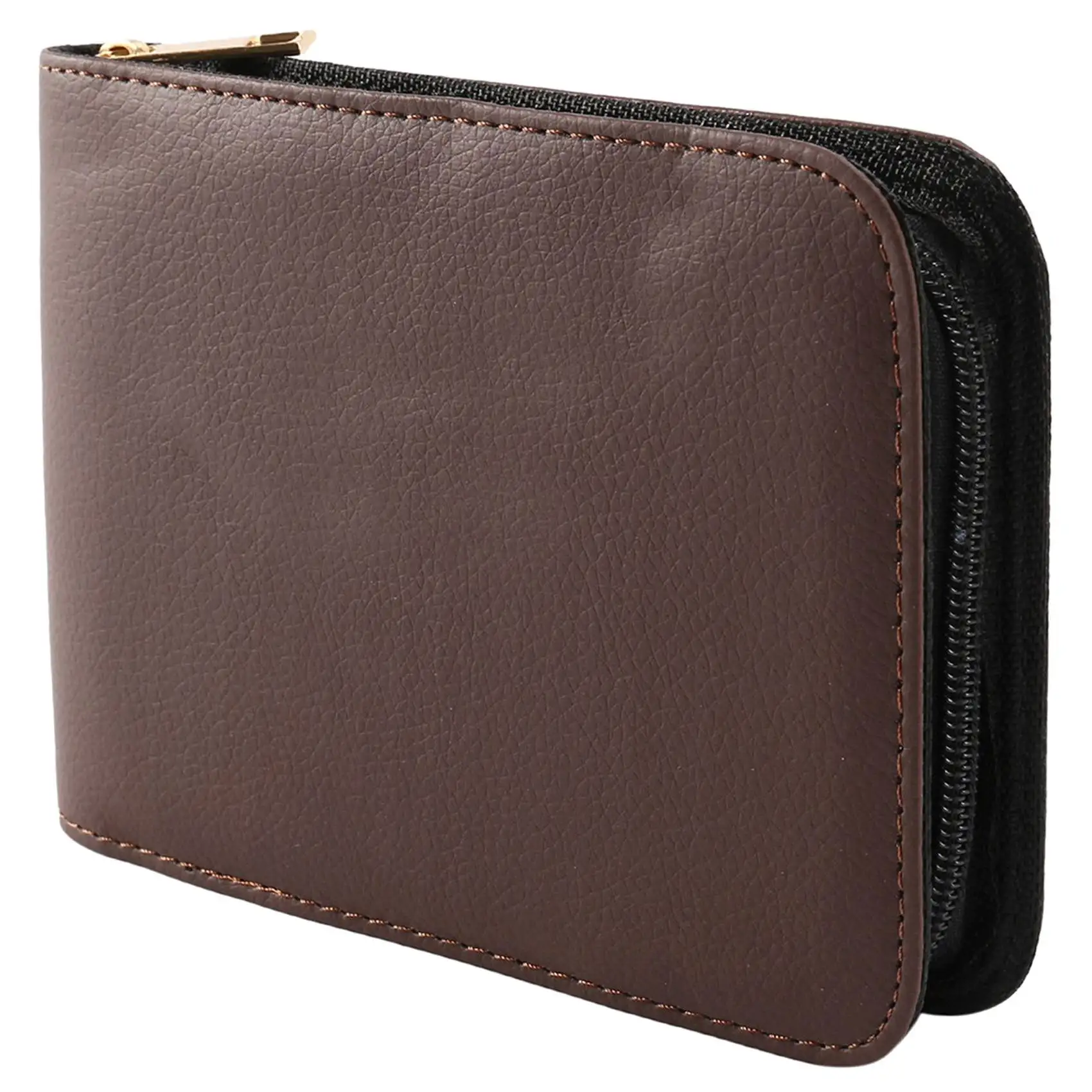 【CYBER MONDAY】Fountain Pen Roller Brown Leather Binder Case Holder Stationery for 12 Pens