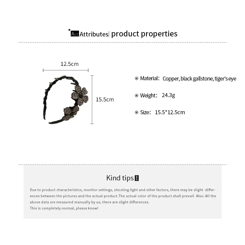 2Pcs Set Funkelnden Diamant Blume Feder Haar Zubehör Set Haar Hoop + Grip Clip frauen Bankett Stil pan Haar Zubehör – Detail 2