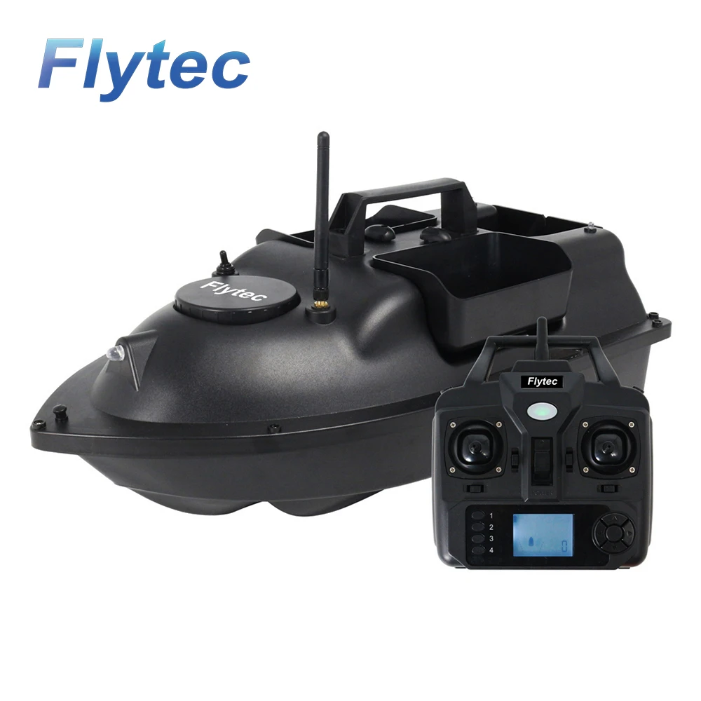 Flytec V010 Latest Version 2.4Ghz 500M Automatic Return GPS Bait Boat 2KG 3 Hoppers GPS RC Fishing Boat