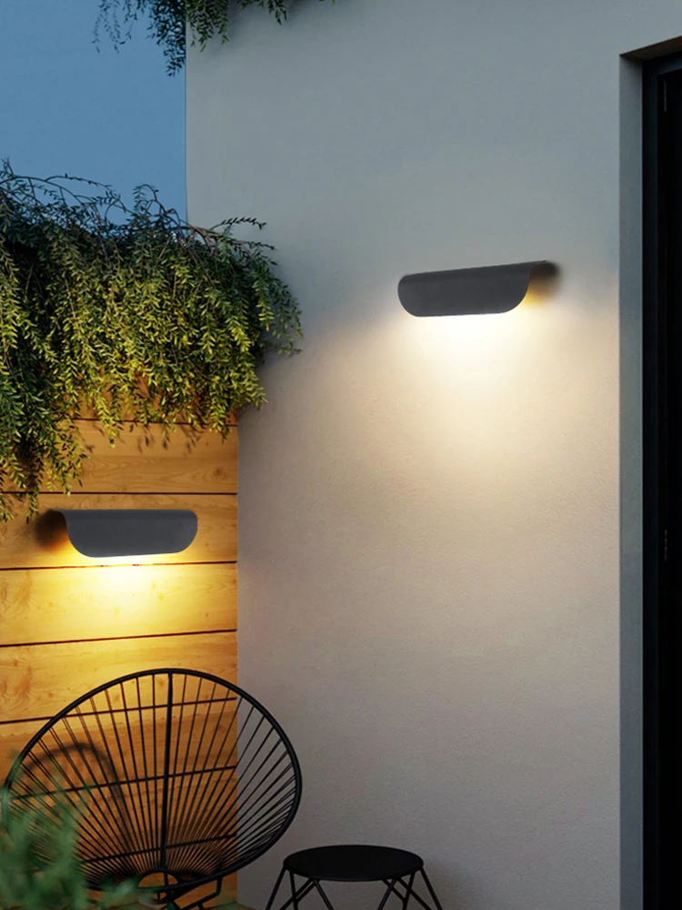 

LED Minimalist Style Outdoor Waterproof Wall Light IP65 Home Wall light Courtyard Entrance Decorative Light Bedroom Bedside Lamp