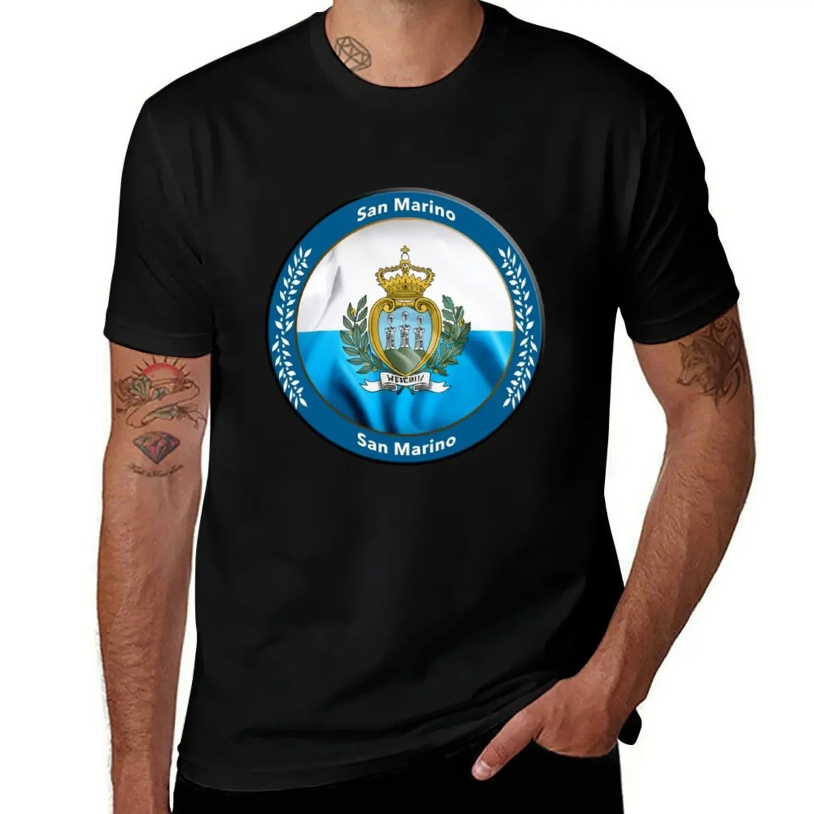 

San Marino T-Shirt gifts for boyfriend heavyweights quick drying mens t shirts