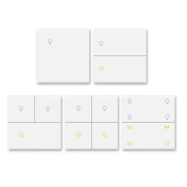 

Настенный выключатель Golden Security Zigbee с нейтральными кнопочными настенными выключателями 1, 2, 3, 4, 8 указаний Alexa Home Assistant